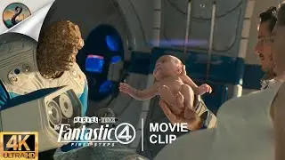 The Fantastic Four: First Steps | Birth of Franklin Richards 4K Movie Clip (2025) - Pedro Pascal