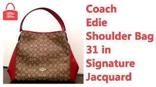Coach Edie Shoulder Bag 31 in Signature Jacquard 36466