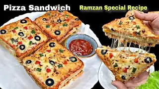 Pizza Sandwich Recipe | Sandwich Recipe Simple and Easy At Home | Bread Sandwich Recipe 