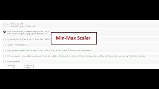 MinMaxScaler | Min/Max Scaler in sklearn | Min-Max Scaler