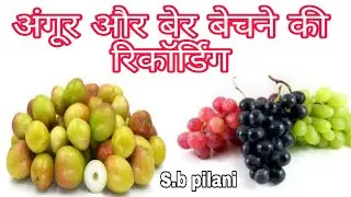 अंगूर और बेर बेचने की रिकॉर्डिंग/ber aur angur bechne ki recording/Sb Pilani