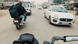 MY SEVENTH MOTO VLOG WITH MOBILE PHONE TRAVEL  COLLEGE TO HOME 🏡 #enjoy 🏍️🏍️