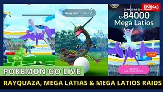 🔴 Rayquaza Raid Hour , Mega Latias and Mega Latios Raids Live