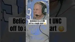 Bill Belichick & UNC tough season debut 👀