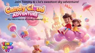 🌈 Candy Cloud Adventure | A Magical Story for Kids | Bedtime Tale of Tommy & Lila