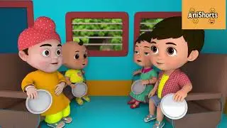 Chuk Chuk Karti Aayi Gadi | #nurseryrhymes  | Train Poem 🎶 #anishorts #ytshorts #kidscartoon 