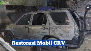 🔴Proses Restorasi Mobil Crv Dari kerok Body Sampe Selesai