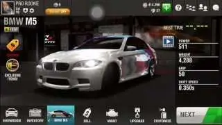 racing rivals BMW m5 golden crates