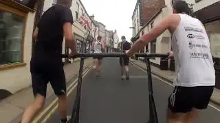 Knaresborough Bed Race - BedCam Test 2012 (Welly Wheelers)