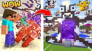 Minecraft, But Mobs are STRUCTURES! (CRAZY)