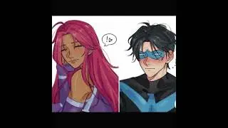 Robin x starfire #dc #teentitans
