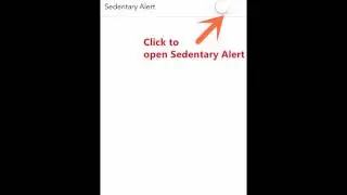 Sedentary alert