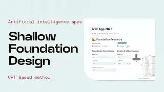 CPT-Based Foundation Design Using AI  &ndash;  NFSapp Web App (Free)