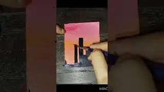 Night of city/ colourful painting/light/acrylic watercolor painting#drawing#youtube#ytshorts#shorts