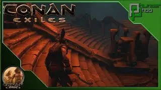 Conan Exiles 7 - SCARING THE CRAP OUT OF CHEESE - FINDING THICK HIDE
