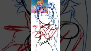 Saylor Moon #shorts #sketching  #animation