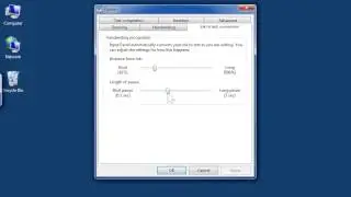 Windows 7 Change the Tablet PC Options