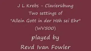 J L Krebs - Clavier&uuml;bung: 