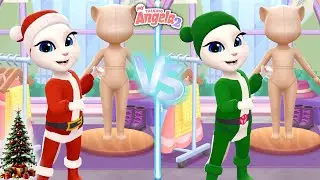 My Talking Angela 2: 🎄 Christmas Fun! Santa Angela Makeover 🎅🎁