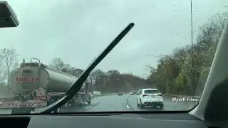 Driving to Washington Dulles Intl Airport from Maryland USA - Toyota Sienna