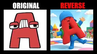 Reverse Reverse Alphabet Lore vs Pocoyo Dance (A-Z) - All Alphabet Lore Meme Animation | TD Rainbow