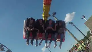 Chaos at Coastal Carolina Fair on-ride POV