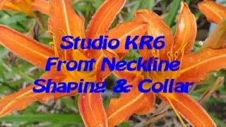 KR6 Front Neckline Shaping and Collar