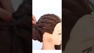 Easy bun hairstyle for wedding #hairstyle #openhairstyle