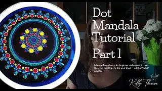Dot Mandala Step by Step Intermediate level - Part 1