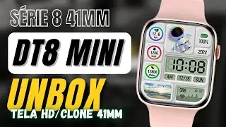 UNBOX DT8 MINI S&eacute;rie 8 41mm, TELA GIGANTE HD, GPS Tracking, +100 Esportes, TOP CLONE 41mm, &Eacute; BOM?