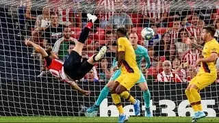 Aritz Aduriz Bicycle kick GOAL VS Barcelona HD