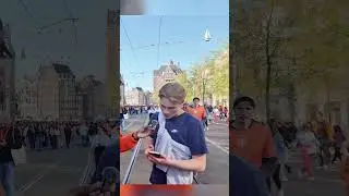 #Koningsdag #Amsterdam #OranjeBoven #StreetVibes #King&rsquo;sDay #Viral #DutchCulture #differentkidjay