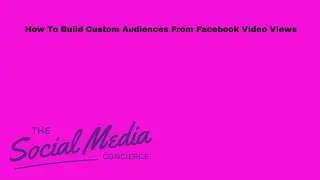 How To Build Custom Audiences From Video Views