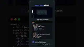 🪄 Magic Wand Reveal Effect with CSS & JavaScript! #MagicWandEffect #InteractiveUI #Shorts