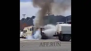 The water delivery truck is more prepared than the firetruck