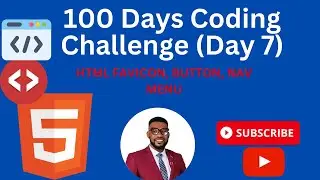 100 DAYS CODING CHALLENGE (DAY 7)  HTML FAVICON, BUTTON, NAV MENU