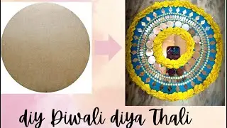 How to Make Diya Stand with Mirrors | Diy Diwali decoration idea #diwalispecial #mandala #diyastand