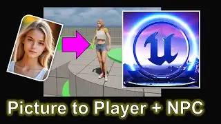 UE5.7 Picture to 3D Player & NPC | Unreal Engine 5.7 Game Dev Tutorial #unrealengine #UE5 #tutorial