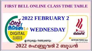 FIRST BELL TIME TABLE 02/02/2022 WEDNESDAY | KITE VICTERS TIMETABLE
