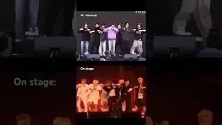 BTS energy level during rehearsal vs. on stage 🔥 #bts #shorts #shortsfeed #trending #viralshorts