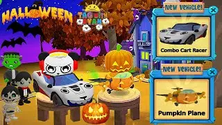 Tag with Ryan Halloween Update Pumpkin Plane vs Combo Cart Racer New Vehicles All Characters Spooky