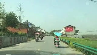 Time lapse drive through the Chinese countryside.