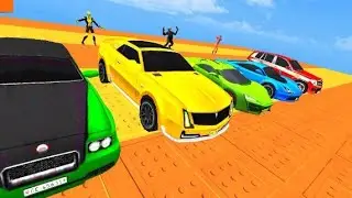 monkey alien monster car jump challenges #cartoon #car #challenge
