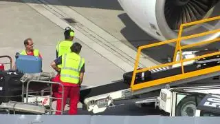 Luggage loading in Zurich airport