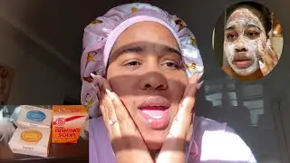 Trying the #viral Baking soda & Pear soap face experiment!