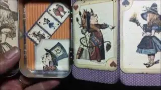 ALTERED TIN HALLOWEEN IN WONDERLAND