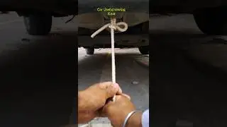 How to tie a knot in a car for towing fast and easy?#viralshort #shortsviral #shorts #rope #knot #yt