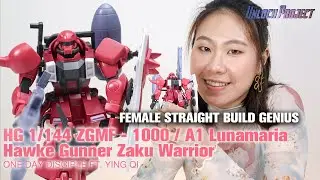 Female Build Genius Reacts &mdash; HG Lunamaria Zaku Warrior Build ft. Ying Qi!