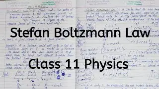 Stefan Boltzmann Law | Chapter 10 | Thermal Properties of matter | Class 11 Physics