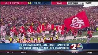 Michigan cancels football game with Ohio State